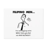 Filipino Men Are Best Postcard