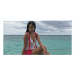 Filipino on Boracay Beach photo cards