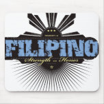 Filipino Strength and Ho  - Blue mousepads