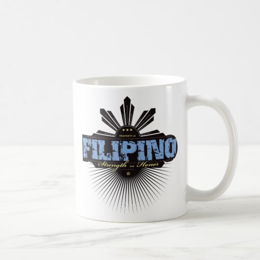 Filipino Strength and Ho  - Blue Mugs