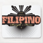Filipino Strength and Ho  - Red mousepads