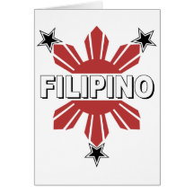 Filipino Sun and Star Greeting Card