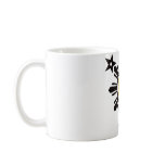 Filipino Sun and Stars Face - Black and Yellow mugs