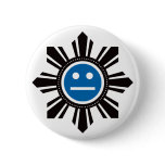 Filipino Sun Face - Blue buttons