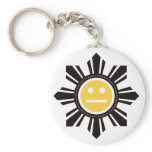 Filipino Sun Face - Yellow keychains