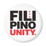 Filipino Unity - Red and Black magnets