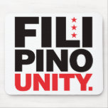Filipino Unity - Red and Black mousepads