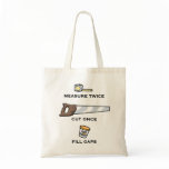 Fill Gaps Tote Bags