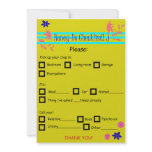 fill in honey-do list invitations
