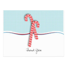 Fill in the Blank Christmas Thank You  Postcard