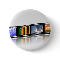 Film Strip Pinback Button