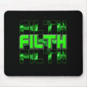 FILTH Music Dubstep Electro Rave Bass DJ FILTH mousepads