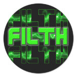 FILTH Music Dubstep Electro Rave Bass DJ FILTH stickers