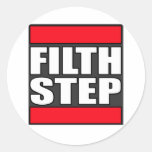 FILTHSTEP Dubstep Filth Filthy Dub Step Round Sticker