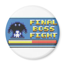 Final Boss Fight Logo Magnet