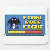 Final Boss Fight Logo Mousepads