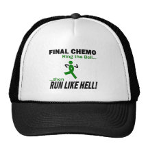 Final Chemo Run Like Hell - Liver Cancer Trucker Hat
