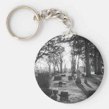 Final Sunset (b&w) Keychain