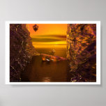 Final Sunset - Original Digital Art Poster posters