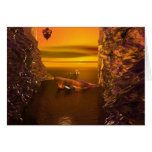Final Sunset - Original Digital Fantasy Art Card