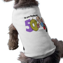 Finally Hit Fifty 50th Birthday Gifts Dog Tee