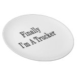 Finally I'm A Trucker Plates