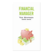 Finance Bank Manager Accountant Business Card