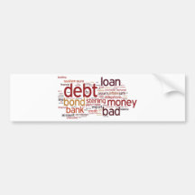Finance Word Cloud Bumper Sticker