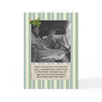 Financial Crisis Christmas Card w/ Auto Worker
