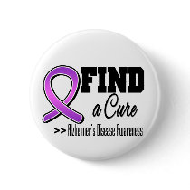 Find a Cure Alzheimers Disease Awareness Pins