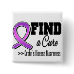 Find a Cure Crohns Disease Awareness buttons