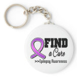 Find a Cure Epilepsy Awareness keychains