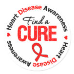 Find a Cure Heart Disease Sticker