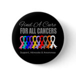 Find a Cure Ribbons For All Cancers buttons
