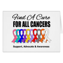 Find a Cure Ribbons For All Cancers