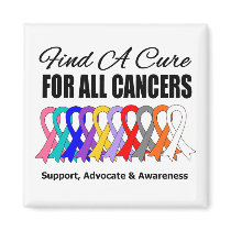 Find a Cure Ribbons For All Cancers