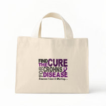 Find The Cure 1 CROHN’S DISEASE T-Shirts & Gifts Tote Bags