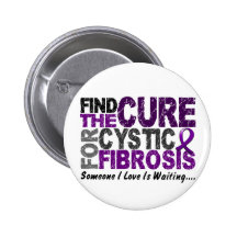 Find The Cure 1 CYSTIC FIBROSIS T-Shirts & Gifts Pin