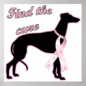 Find the Cure ~ Greyhound posters