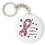 Find the Cure ~ Pawprint Key Chains