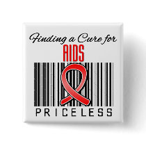 Finding a Cure For AIDS PRICELESS Buttons