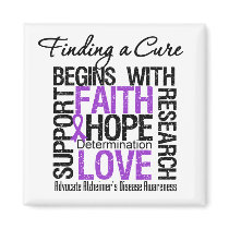 Finding a Cure For Alzheimers Disease Fridge Magnets