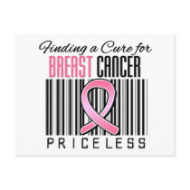 Finding a Cure For Breast Cancer PRICELESS Post Card