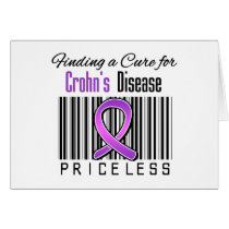 Finding a Cure For Crohns Disease PRICELESS Greeting Card
