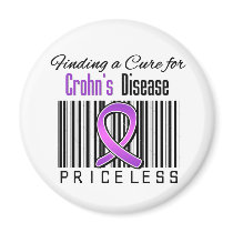 Finding a Cure For Crohns Disease PRICELESS Refrigerator Magnet