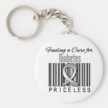 Finding a Cure For Diabetes PRICELESS Keychains