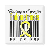 Finding a Cure For Endometriosis PRICELESS Refrigerator Magnets