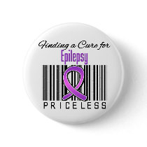 Finding a Cure For Epilepsy PRICELESS Pinback Button