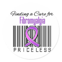 Finding a Cure For Fibromyalgia PRICELESS Stickers