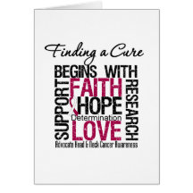 Finding a Cure For Head and Neck Cancer Greeting Cards
